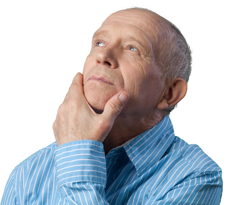 Thinking Grandfather Portrait